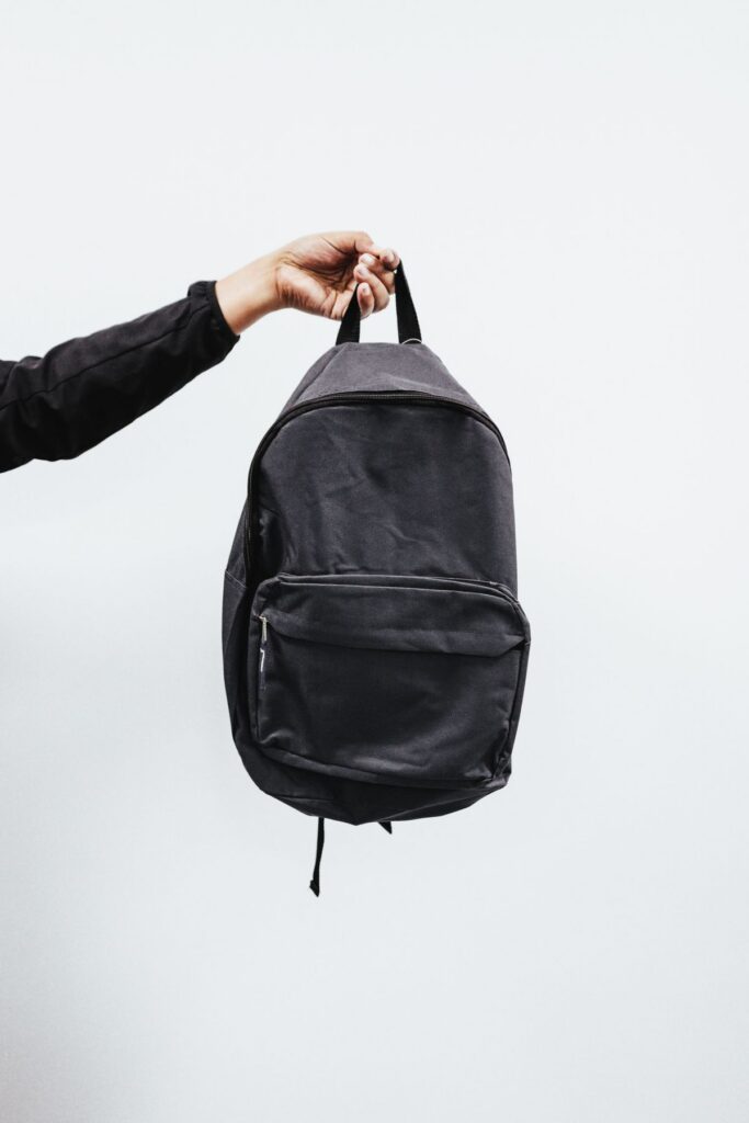 Everyday Black Backpack (Demo) — illustrative stock photograph