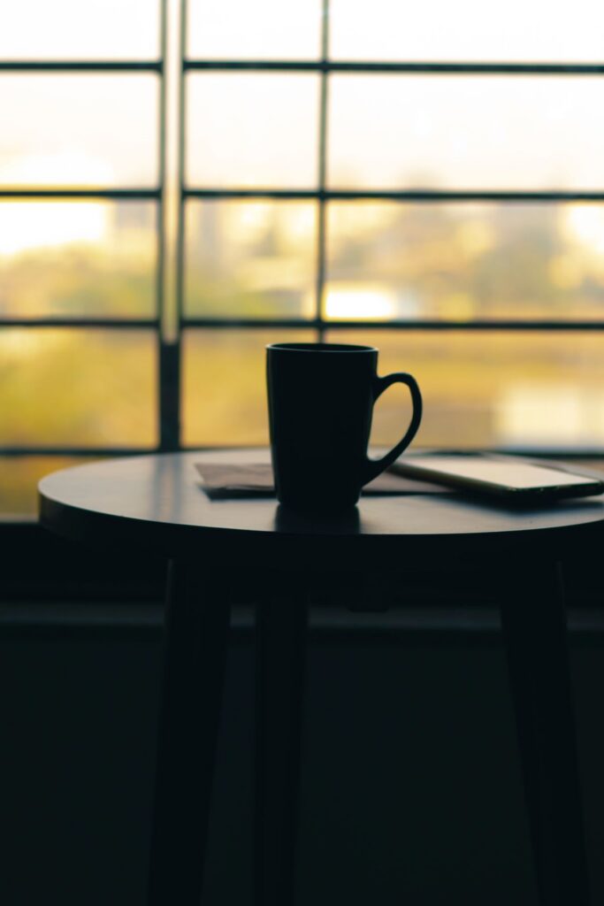Midnight Black Mug (Demo) — illustrative stock photograph