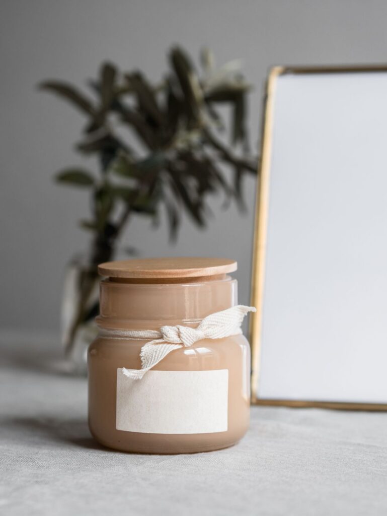 Ribbon Gift Candle (Demo) — illustrative stock photograph