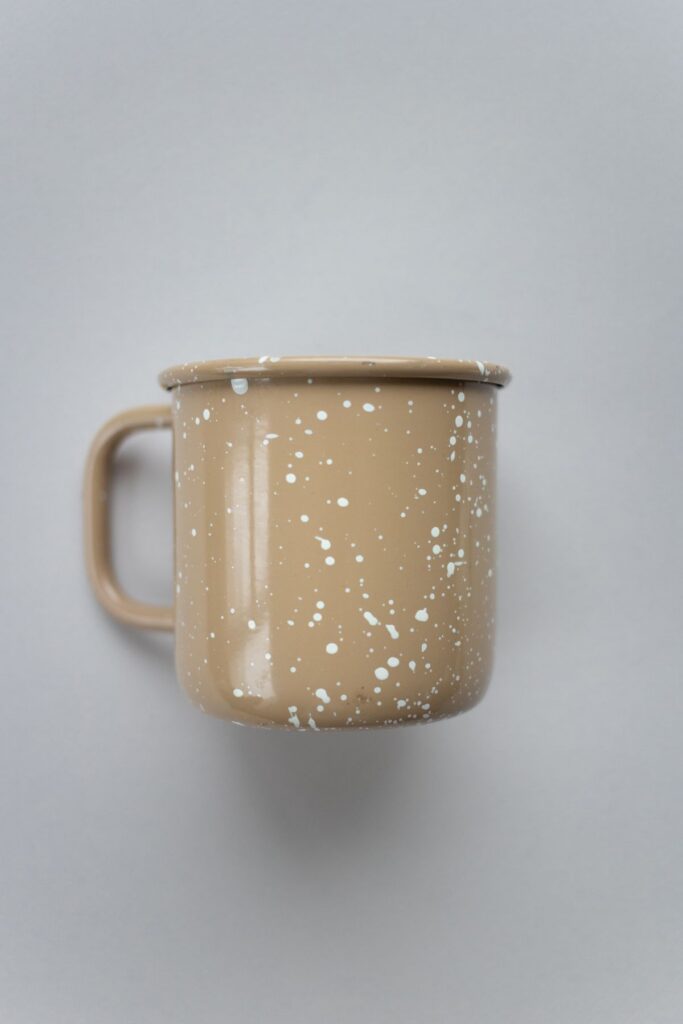 Speckled Breakfast Mug (Demo) — illustrative stock photograph
