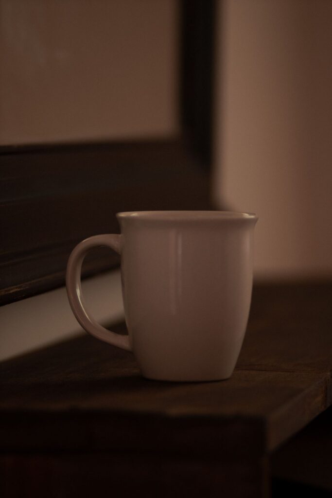 Warm Neutral Mug (Demo) — illustrative stock photograph